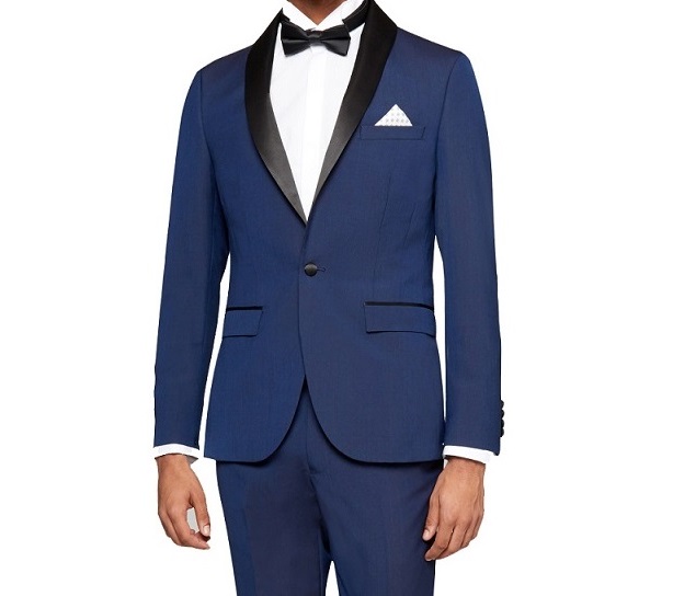 Single Button Navy Tuxedo