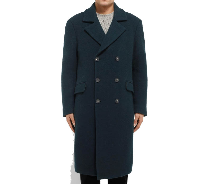 Green Double-breast Overcoat